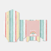 Ballotins Boho Rainbow Baby shower rose (Déplié)