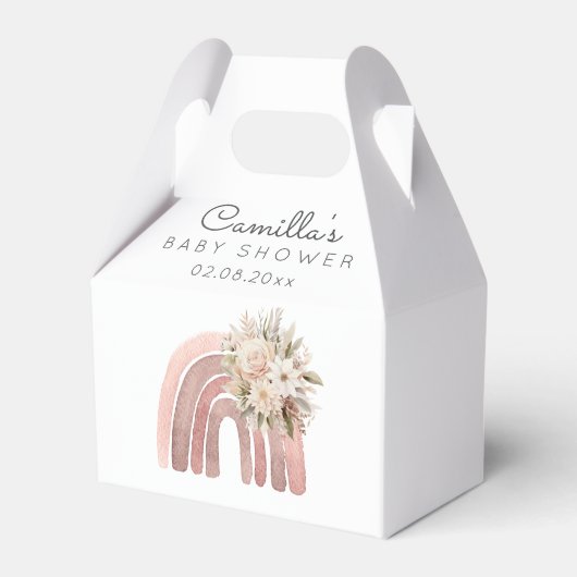 Ballotins Boho Rainbow Girl Baby shower (Verso)
