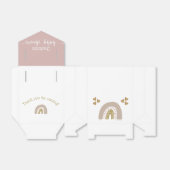 Ballotins Boho Rainbow Gold Parties scintillant Coeur bébé f (Déplié)