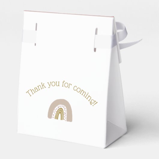 Ballotins Boho Rainbow Gold Parties scintillant Coeur bébé f (Arrière)