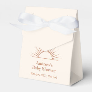 Ballotins Boho Ray neutre minimal du Baby shower solaire