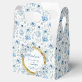 Ballotins Boho romantique Pastel Blue Gold Mariage Merci (Ouvert)