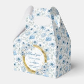 Ballotins Boho romantique Pastel Blue Gold Mariage Merci (Verso)