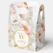 Ballotins Boho rose clair étincelant or Ballotin d'anniversa (Ouvert)