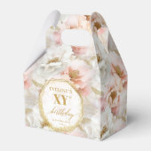 Ballotins Boho rose clair étincelant or Ballotin d'anniversa (Verso)