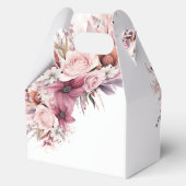 Ballotins Boho rose Dusty Floral Mariage de script moderne (Verso)