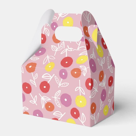 Ballotins Boho rose moderne motif floral (Verso)