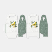 Ballotins Boho Rustique Aquarelle Jaune Citron Jaune Mariage (Déplié)