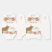 Ballotins Boho Rustique Boho Floral Highland Baby shower de (Déplié)