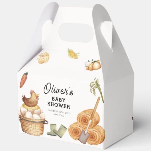 Ballotins Boho Rustique Cultivé Localement Baby shower De Po (Verso)