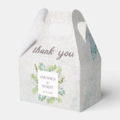 Ballotins Boho Rustique Eucalyptus Merci Mariage vert (Verso)