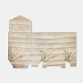 Ballotins Boho rustique Pampas Grass Mariage Favor Box (Déplié)