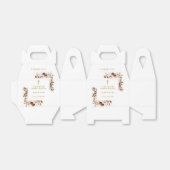 Ballotins Boho Rustique Terracotta Botanique Floral Baptême (Déplié)