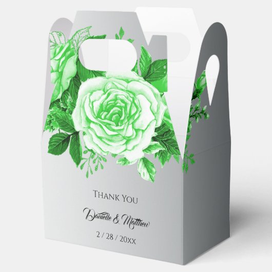 Ballotins Boho Silver et Mariage Rose vert (Ouvert)