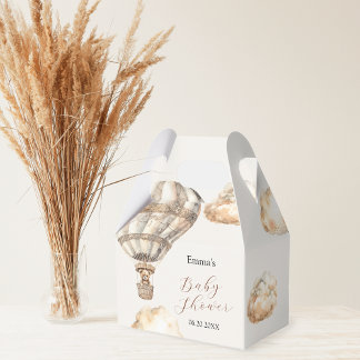 Ballotins Boho Teddy Bear Air Balloon Sky Clouds Ballotin