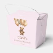 Ballotins Boho Teddy Bear Beary Première fête d'anniversaire (Arrière)