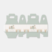 Ballotins Boho Teddy Bear Sage Green Bearly Wait Baby shower (Déplié)