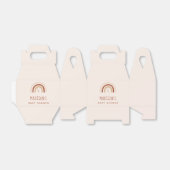 Ballotins Boho Terracotta Rainbow Stars & Moon Baby shower (Déplié)