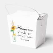 Ballotins Boho Tournesol jaune Mariage kit de passe-temps (Arrière)