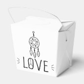 Ballotins Boho Tribal Dream Catcher Black Mariage Love (Arrière)