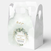 Ballotins Boho verdure eucalyptus cadre doré (Ouvert)