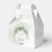 Ballotins Boho verdure eucalyptus cadre doré (Verso)