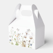 Ballotins Boho Watercolor Fleur sauvage Wedding Favor Box (Arrière)