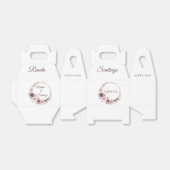 Ballotins Boho Wedding Favor Boxes (Déplié)