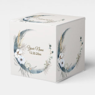 Ballotins Boho White Orchidée Fleurs Blue Moon Elegant Party