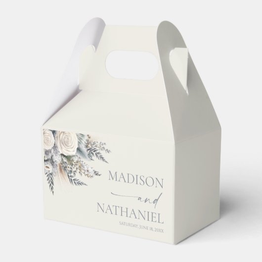 Ballotins Boho White Rose Floral Mariage Jardin (Verso)