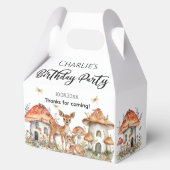 Ballotins Boho Woodland Forest Animaux fête d'anniversaire (Recto)