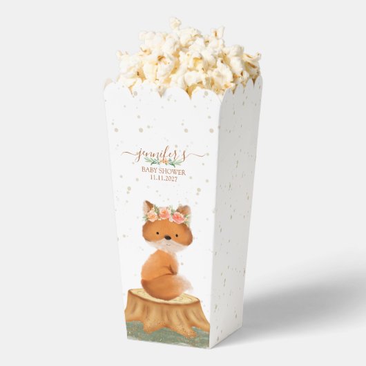 Ballotins Boho Woodland Fox Baby Shower Floral Wreath (Sauté)