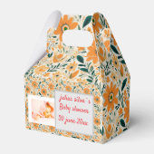 Ballotins bohoPERSONNALISÉ BLANC ORANGESHOWER Invitation (Verso)