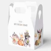 Ballotins Bois Animaux 10 pk Party Favor Gable Box (Ouvert)