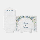 Ballotins Bois blanchis avec fleurs de mariage (Déplié)