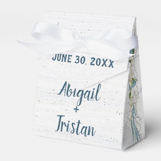 Ballotins Bois blanchis avec fleurs de mariage (Verso)