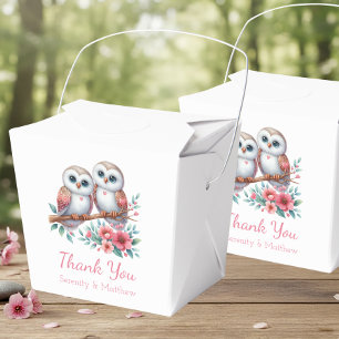 Ballotins Bois de Hibou Bohème Rustique Campagne Remerciemen