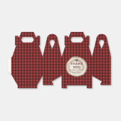 Ballotins Bois de Lumberjack Rouge noir Buffalo Plaid Tree S (Déplié)