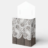 Ballotins Bois foncé rustique & dentelle Elégante Fête des m (Ouvert)