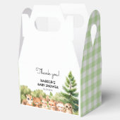 Ballotins Bois mignons Animaux Baby shower rustique (Ouvert)