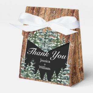 Ballotins Bois neigeux et forêt Merci noir Mariage