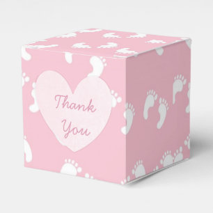 Ballotins Bois rose Floral Rustique Merci Cupcake Box
