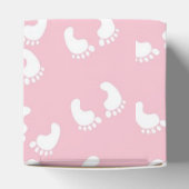 Ballotins Bois rose Floral Rustique Merci Cupcake Box (Haut)