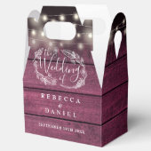 Ballotins Bois rouge rustique éclaire le Mariage floral (Ouvert)