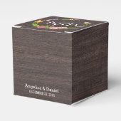 Ballotins Bois rustique Bohème Floral Mariage Wreath (Verso)