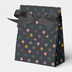Ballotins Bois Tons Terre Sombres Motif Points Polka