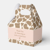 Ballotins Boîte à Baby shower de girafe fille (Arrière)
