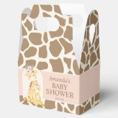 Ballotins Boîte à Baby shower de girafe fille (Ouvert)