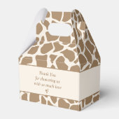 Ballotins Boîte à Baby shower de Giraffe Neutre (Arrière)