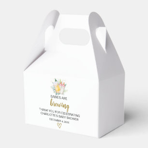 Ballotins Boîte à Baby shower jumeaux pour filles